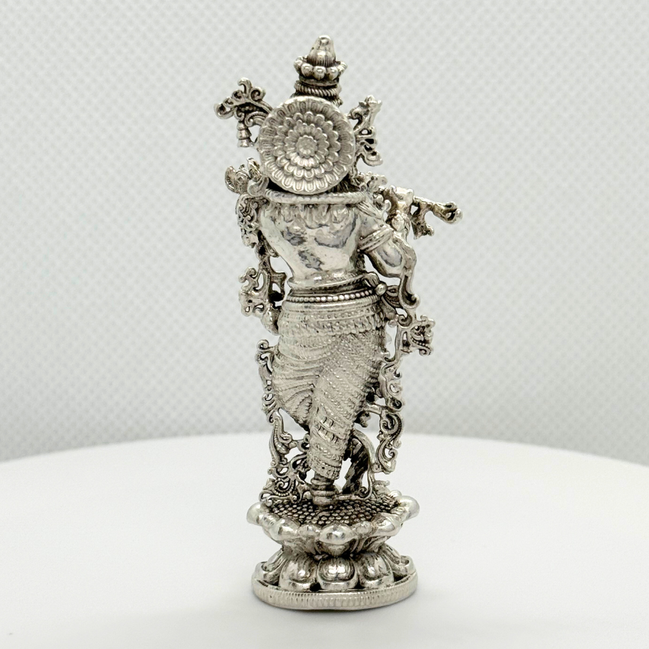 925 Sterling Silver-Krishna with flute (Style 1)