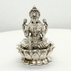 925 Sterling Silver-Lakshmi on Lotus (Style 2)