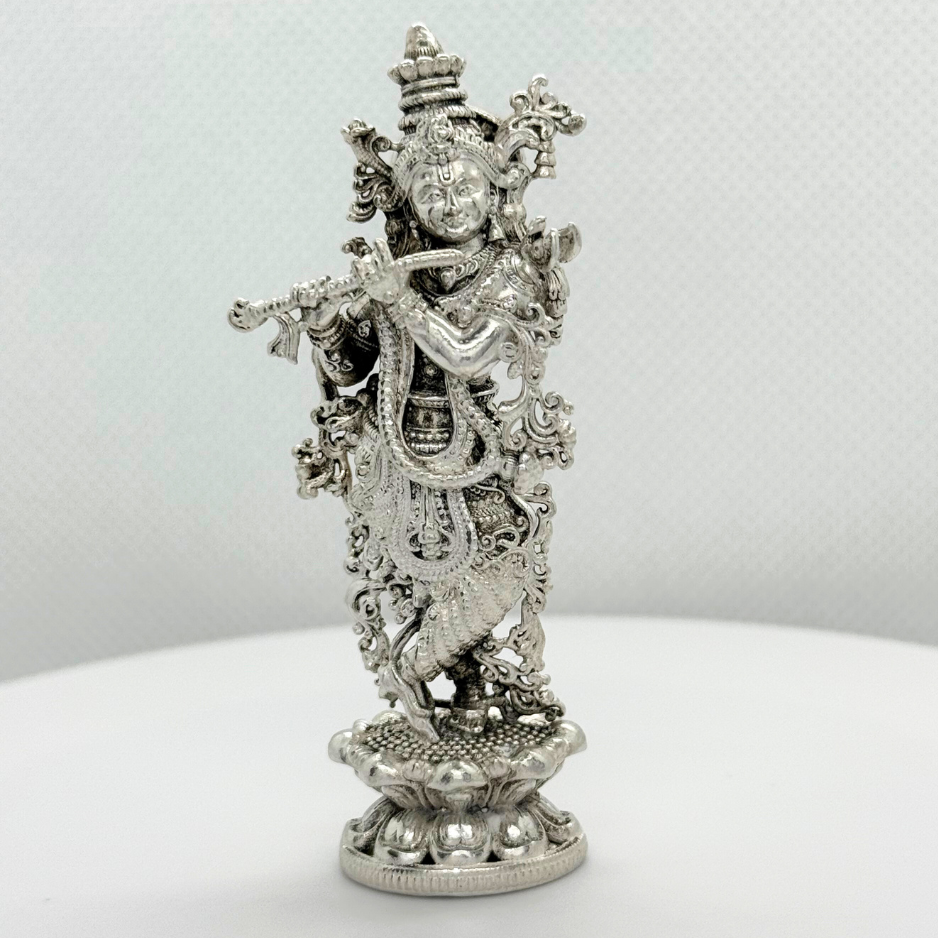 925 Sterling Silver-Krishna with flute (Style 1)