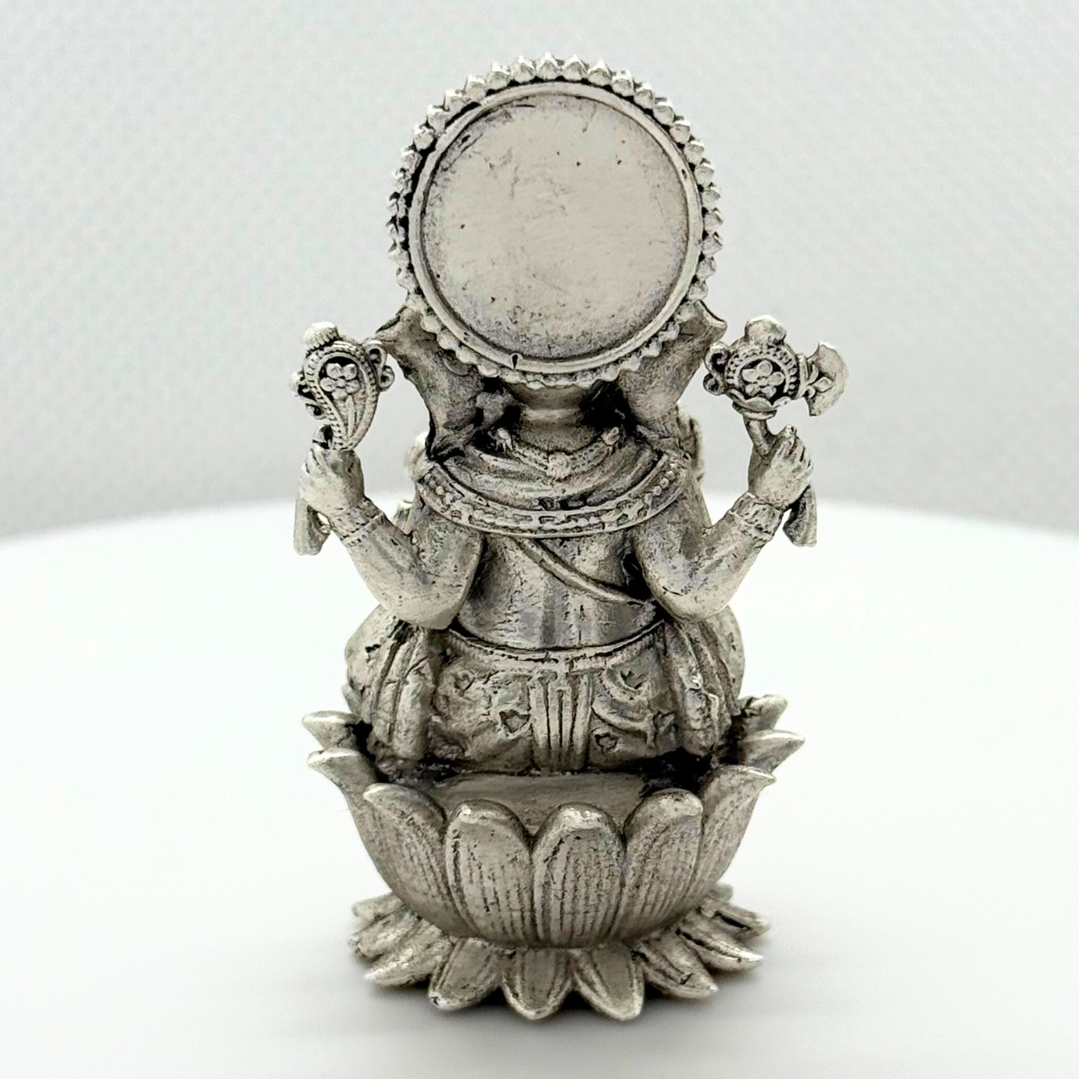 925 Sterling Silver-Ganesha on loutus (Style 2)