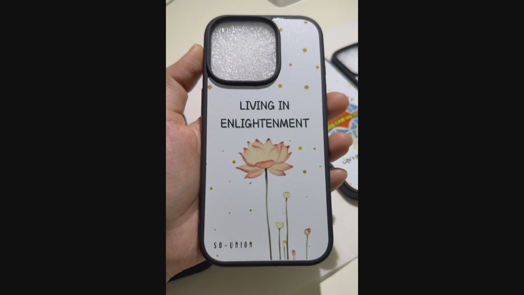 "LIVING IN ENLIGHTENMENT" Phone Case