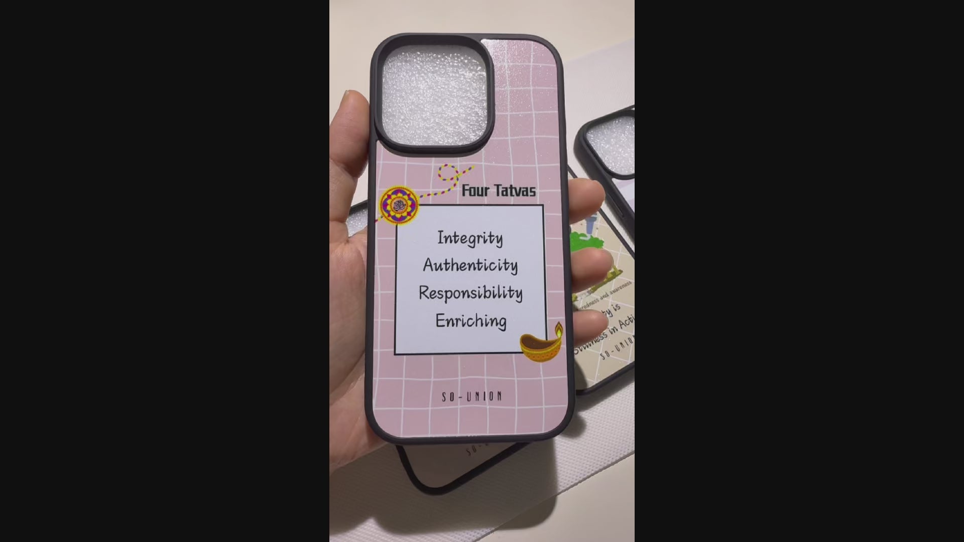 "INTEGRITY AUTHENTICITY RESPONSIBILITY ENRICHING " Phone Case