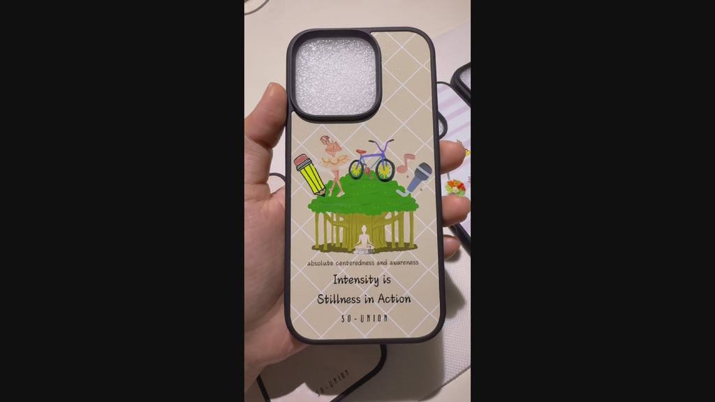 "INTENSITY IS THE STILLNESS IN ACTION" Phone Case